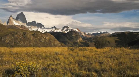 Fitz Roy Meadow Stock Footage 6117874