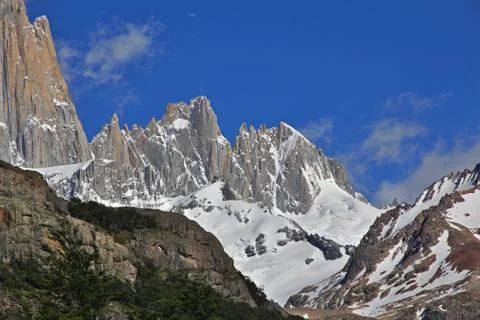 Fitz Roy mount, El Chalten, Patagonia, Argentina Stock Photos