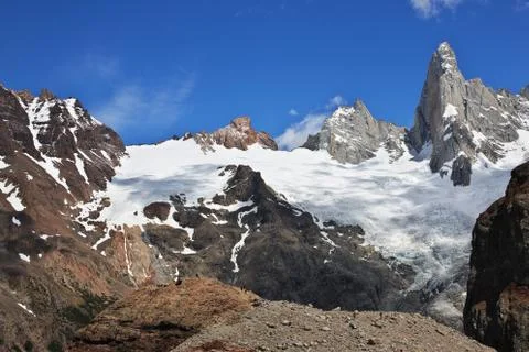 Fitz Roy mount, El Chalten, Patagonia, Argentina Stock Photos