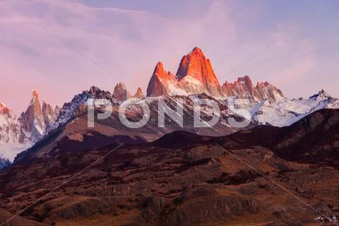 Fitz Roy mountain, Patagonia Stock Photos
