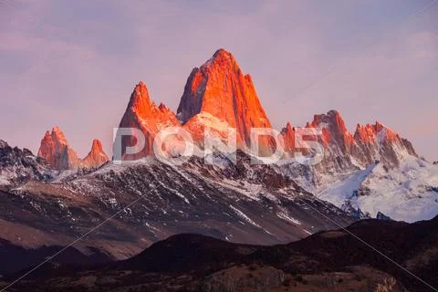 Fitz Roy mountain, Patagonia Stock Photos