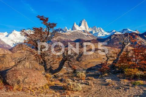 Fitz Roy mountain, Patagonia Stock Photos