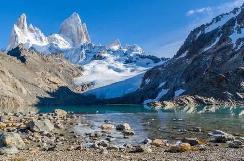 Fitz Roy scenic view Stock Photos