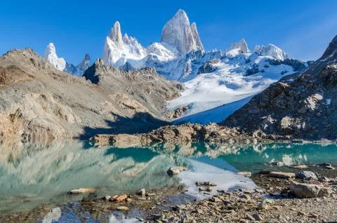 Fitz Roy scenic view Stock Photos