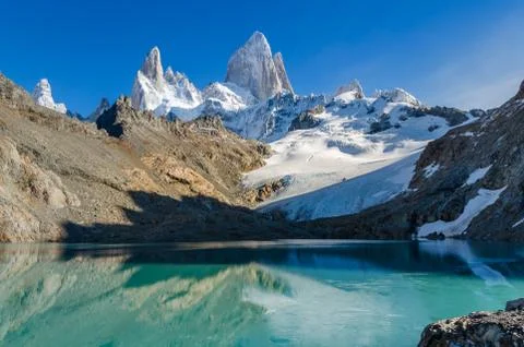 Fitz Roy scenic view Stock Photos