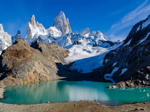 Fitz Roy scenic view timelapse Stock Footage 70827922