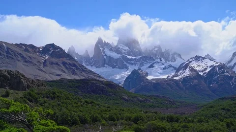 Fitzroy mountains Stock Footage 73219145