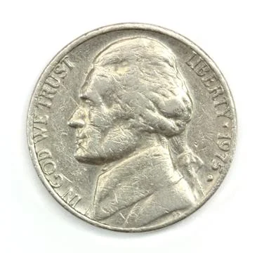 Five american cents Stock Photos
