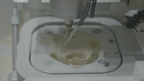 Five axis Dental Milling Stock Footage 99927304