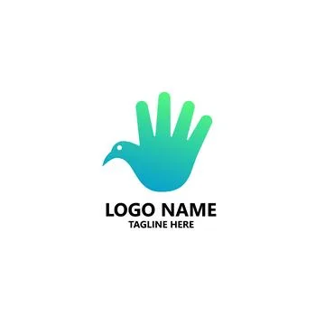 Five bird logo design vector Stock Illustration