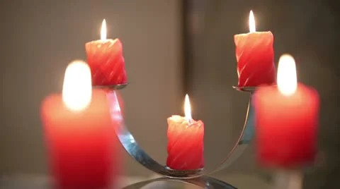 Five Candles Stock Footage