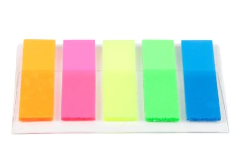 Five colorful bookmarks Stock Photos