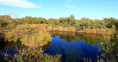 Five connective Lakes Stockbeeldmateriaal 211278347