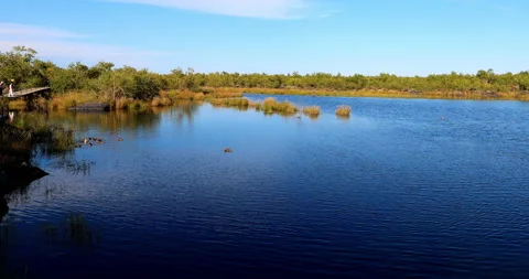Five connective Lakes Stockbeeldmateriaal 211286904