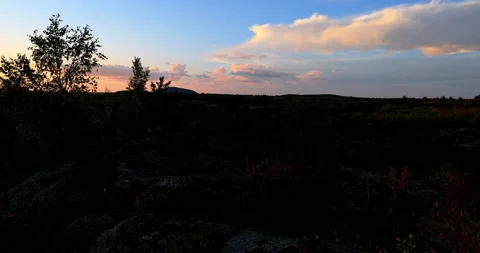 Five connective Lakes at sunset 库存影片 211307898