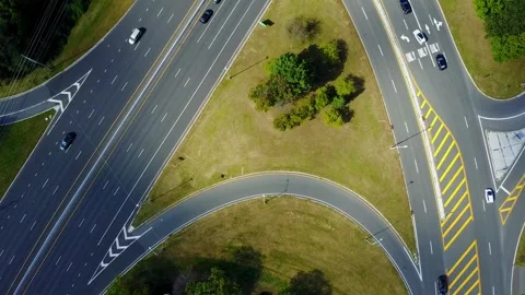 Five Corner Intersection Stock Footage 248715004