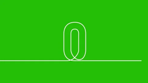 Five countdown animation continuous single one line art numbers video Video stock 313388573