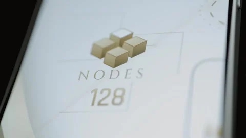Five cubes accompany 128 node readout Video stock 344102847
