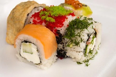 Five different rolls Stock Photos