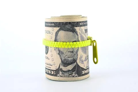 Five dollar banknote 스톡 사진