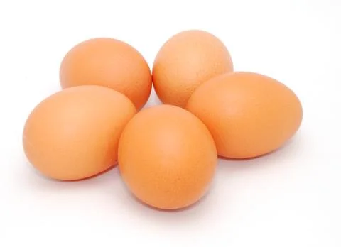 Five eggs Foto stock