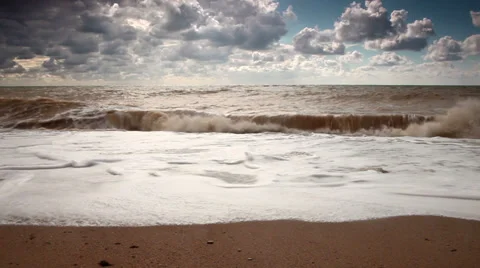 Five elements: water. Slow motion of ocean waves Stock Footage 34557719