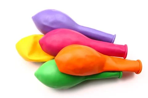 Five empty balloons Stock Photos