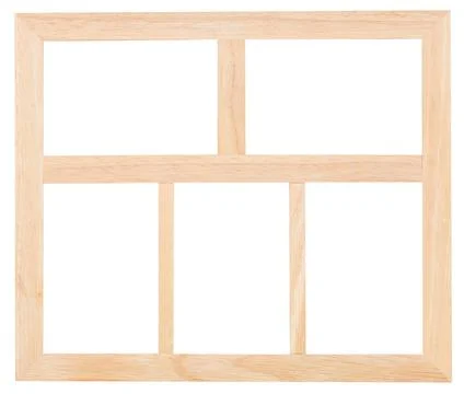 Five empty space in picture frame five empty space in picture frame with c... Stock Photos