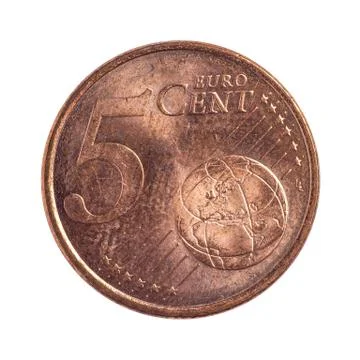 Five euro cents Stock Photos