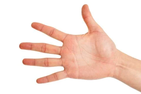 Five finger sign Stock Photos