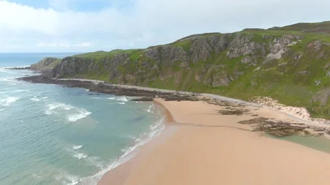 Five Finger Strand, famous beach in Inishowen, co. Donegal, Ireland. Stockbeeldmateriaal 301150701