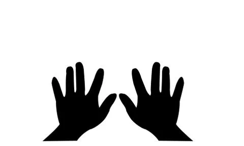 Five fingers of a hand Stock Photos