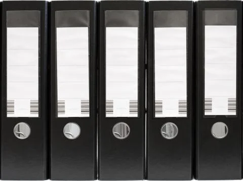 Five Folders Foto stock