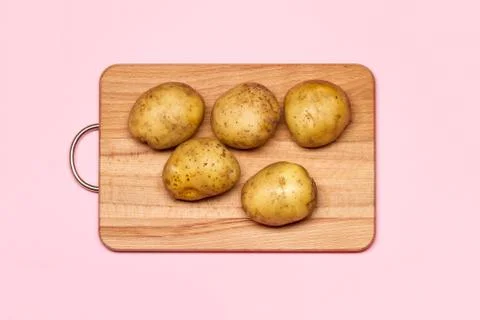 Five Fresh Potatoes Stock Photos