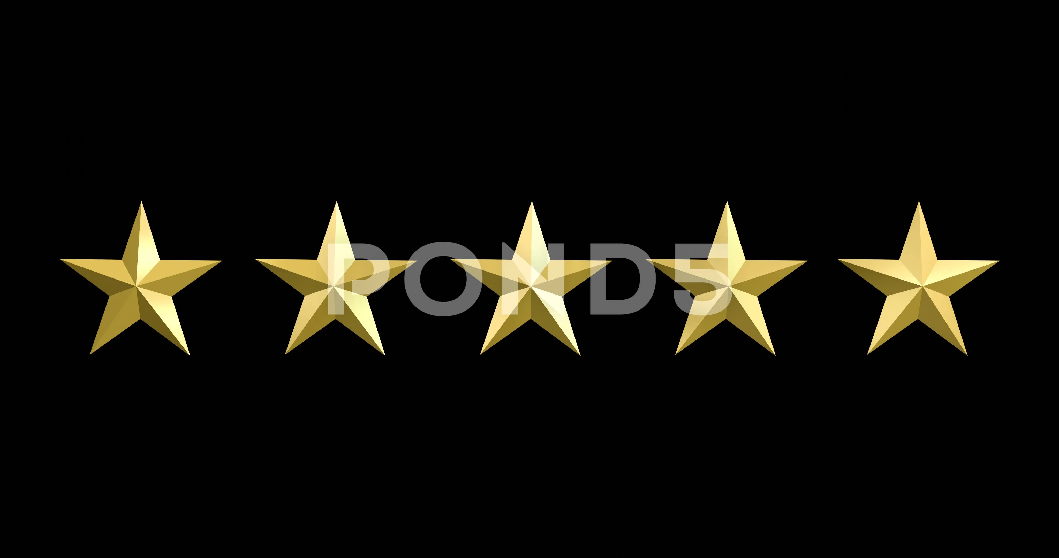 Gold stars. Rating 2 gold stars 4k anima, Stock Video