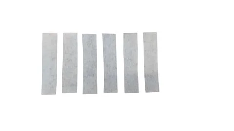Five gray concrete blocks stacked in a row Stock Illustration