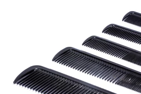 Five hair combs 写真素材