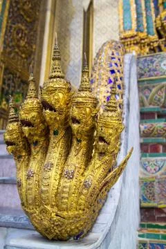 Five headed snake god Foto stock