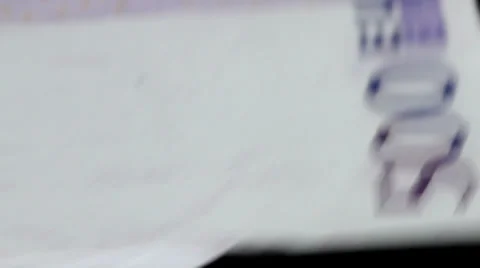 Five Hundred Euro notes, appearing from black background - Macro shot Stock Footage 34581237