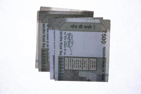 Five hundred rupees Stock Photos