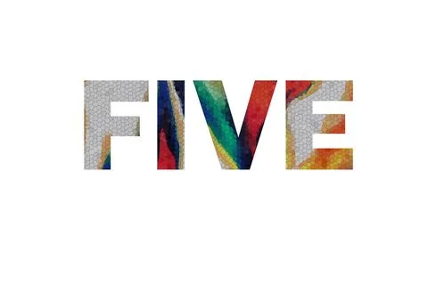 FIVE Stock Illustration