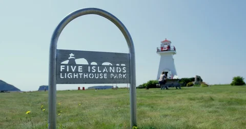 Five Islands Lighthouse Park Stock Footage 127693100