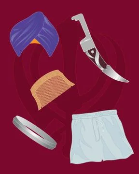 Five ks Stock Illustration
