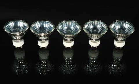 Five lamps Stock Photos