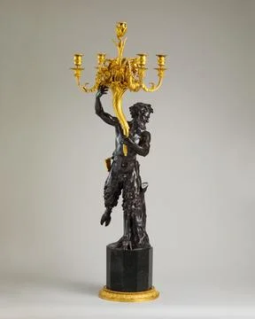 Five-light candelabrum (one of a pair) ca. 1785 Derived from a model by Clo.. Stock Photos