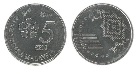 Five Malaysia sen Stock Photos
