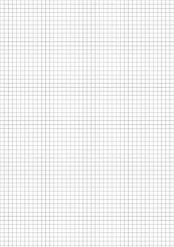 Five millimeters gray grid on sheet Stock Illustration