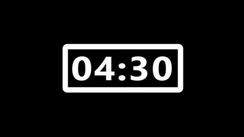 Five minute digital timer counting down. Stock Footage 332140349