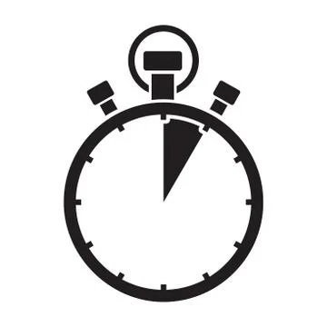 Five minute stop watch countdown Stock-Illustration