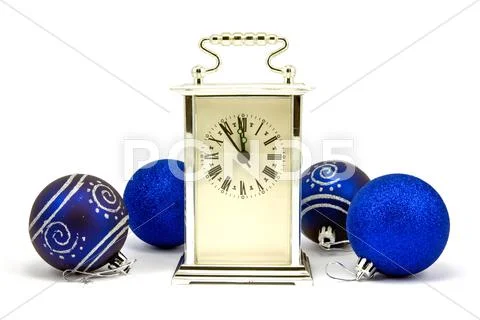 Five minutes to new year Stock Photos